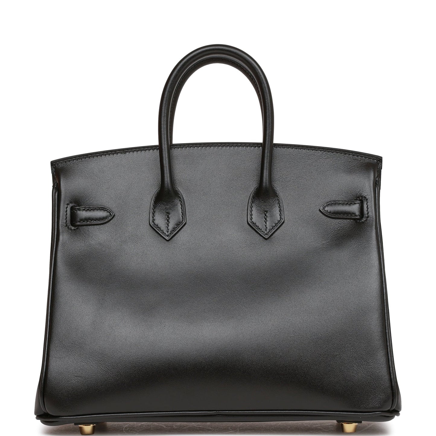 Hermes Birkin 25 Black Tadelakt Gold Hardware