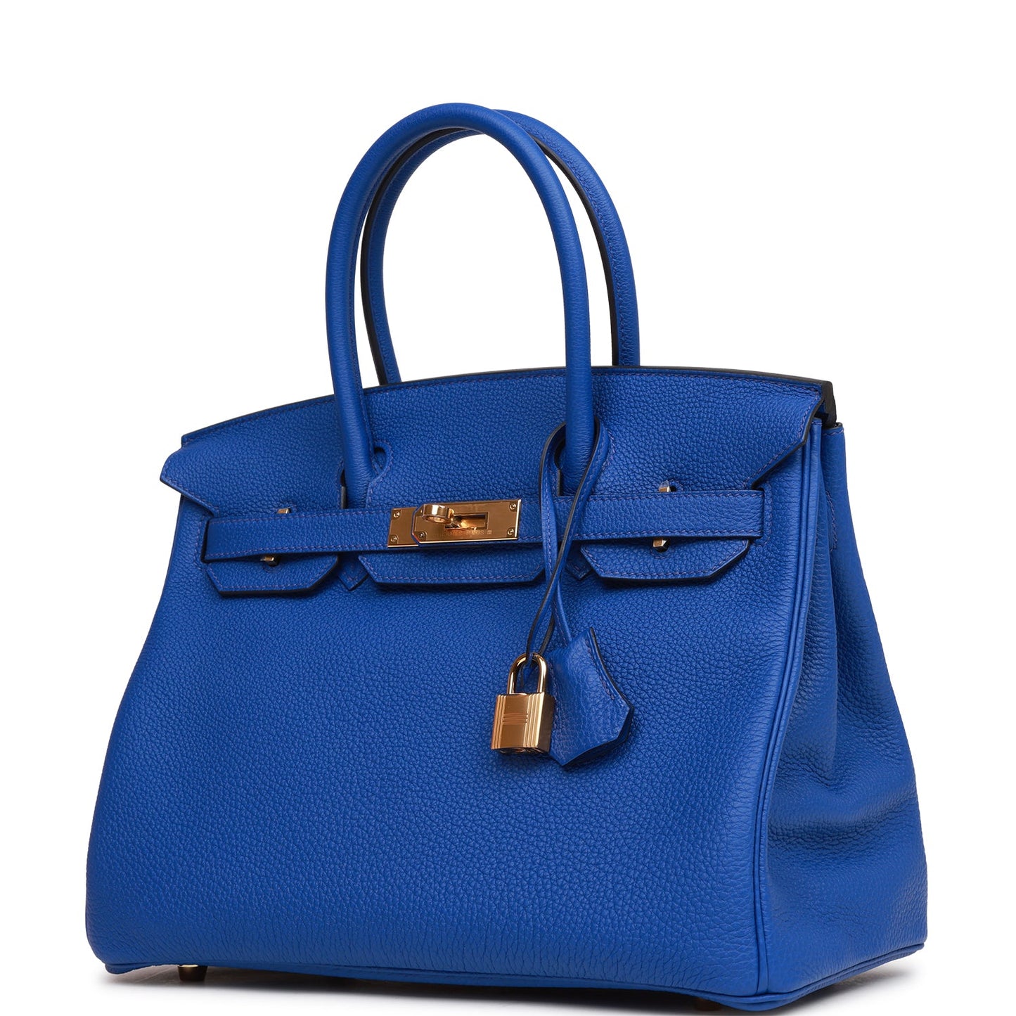 Hermes Birkin 30 Bleu Royal Togo Gold Hardware