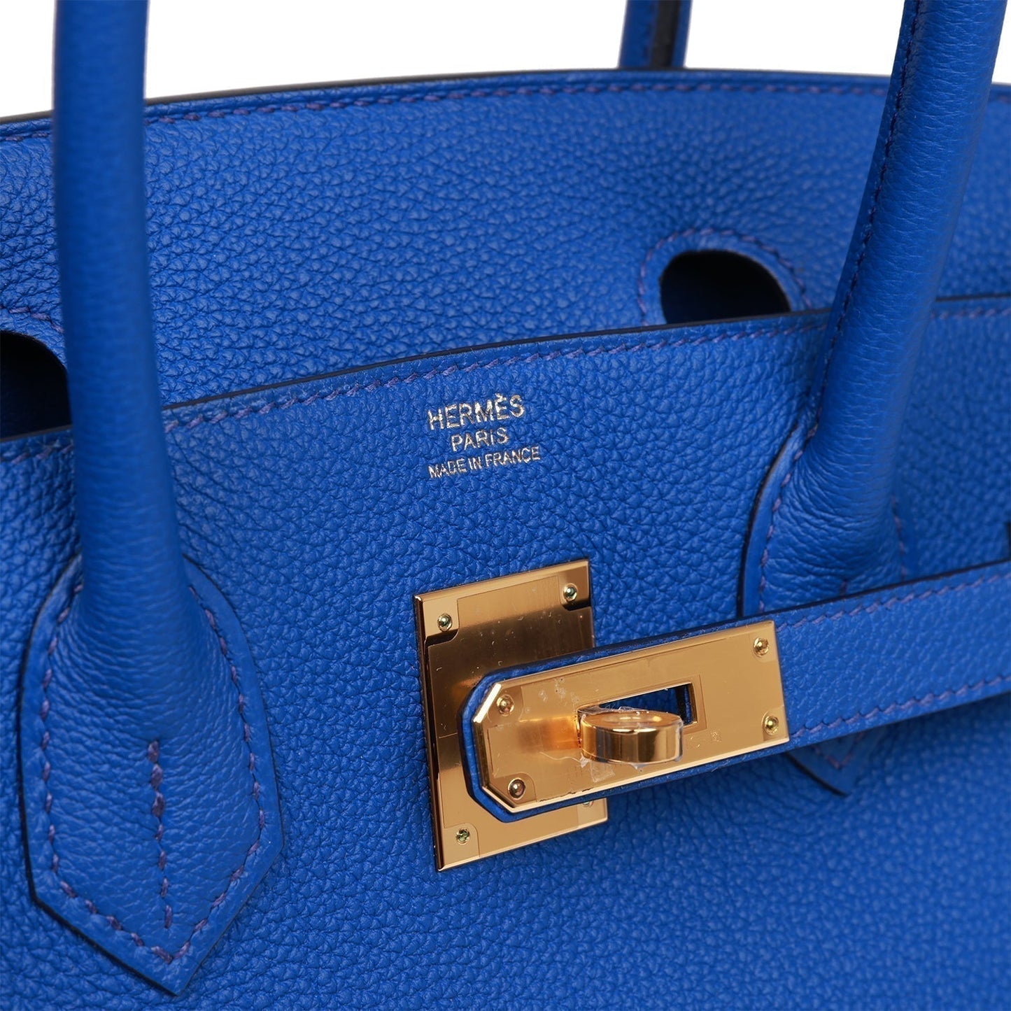 Hermes Birkin 30 Bleu Royal Togo Gold Hardware