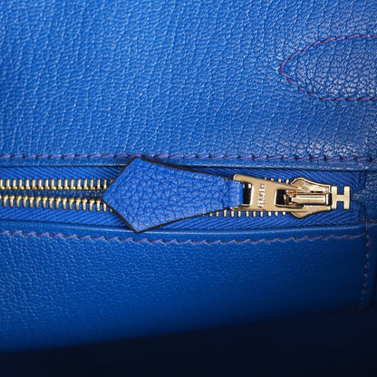 Hermes Birkin 30 Bleu Royal Togo Gold Hardware