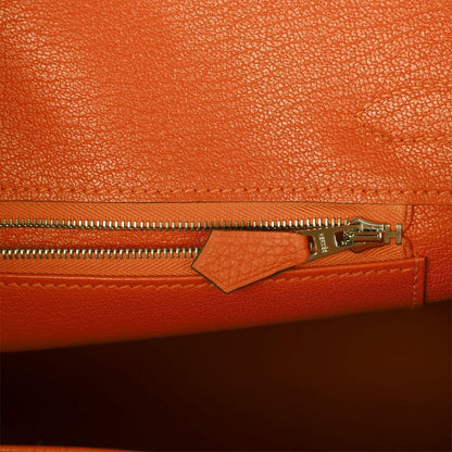 Hermes Birkin 30 Feu Clemence Palladium Hardware