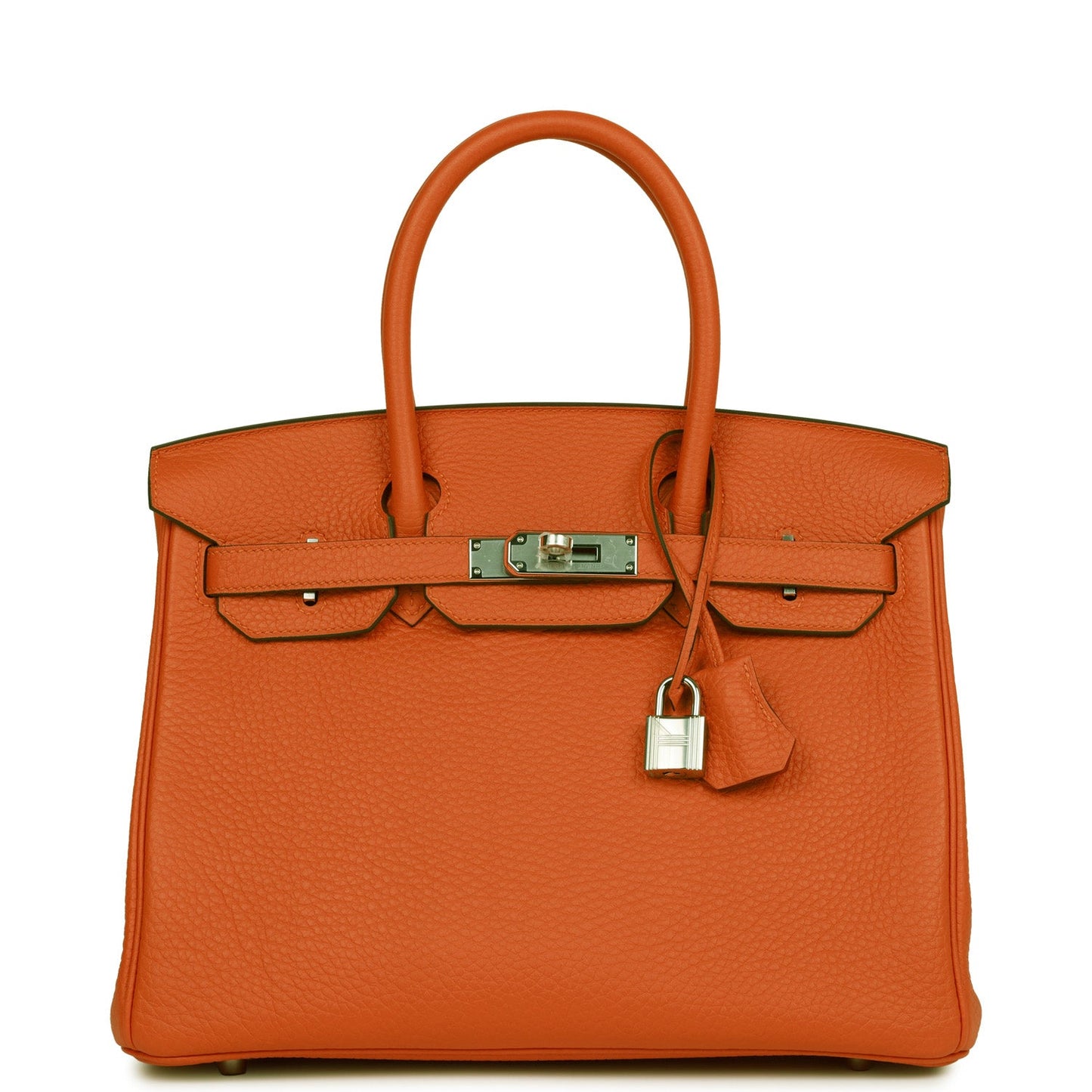 Hermes Birkin 30 Feu Clemence Palladium Hardware