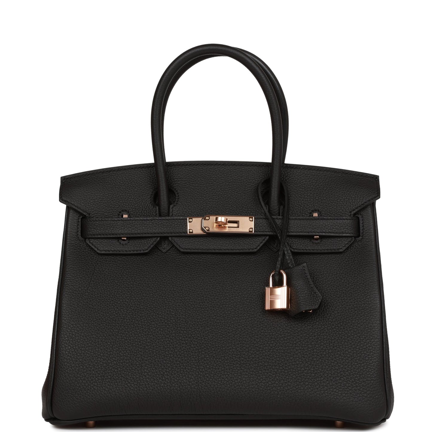 Hermes Birkin 30 Black Togo Rose Gold Hardware