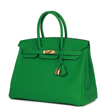 Hermes Birkin 35 Bamboo Togo Gold Hardware