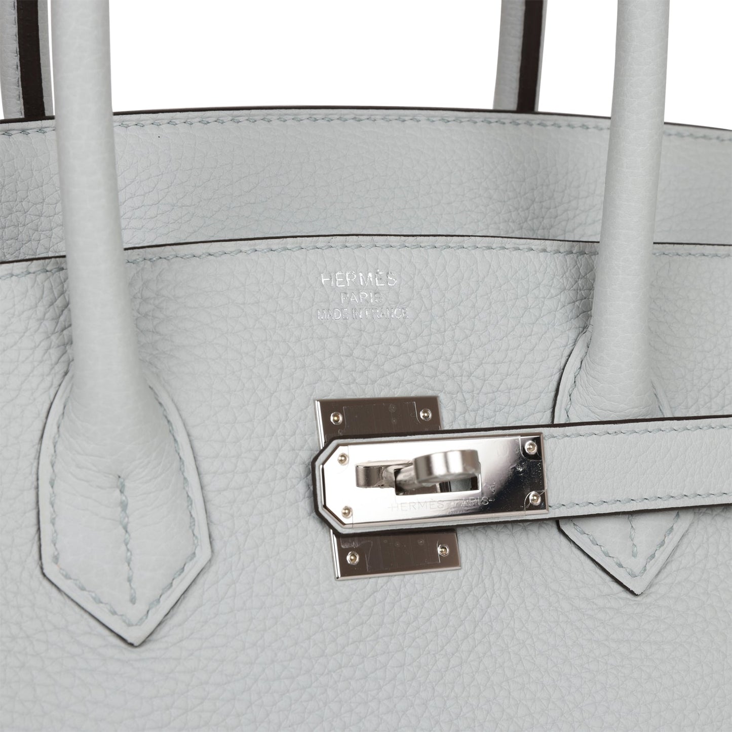 Hermes Birkin 35 Bleu Pale Clemence Palladium Hardware