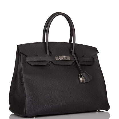 Hermes Birkin 35 Black Togo Palladium Hardware