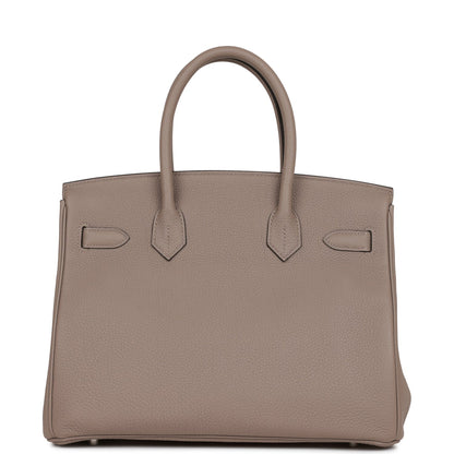 Hermes Birkin 30 Gris Asphalte Togo Palladium Hardware