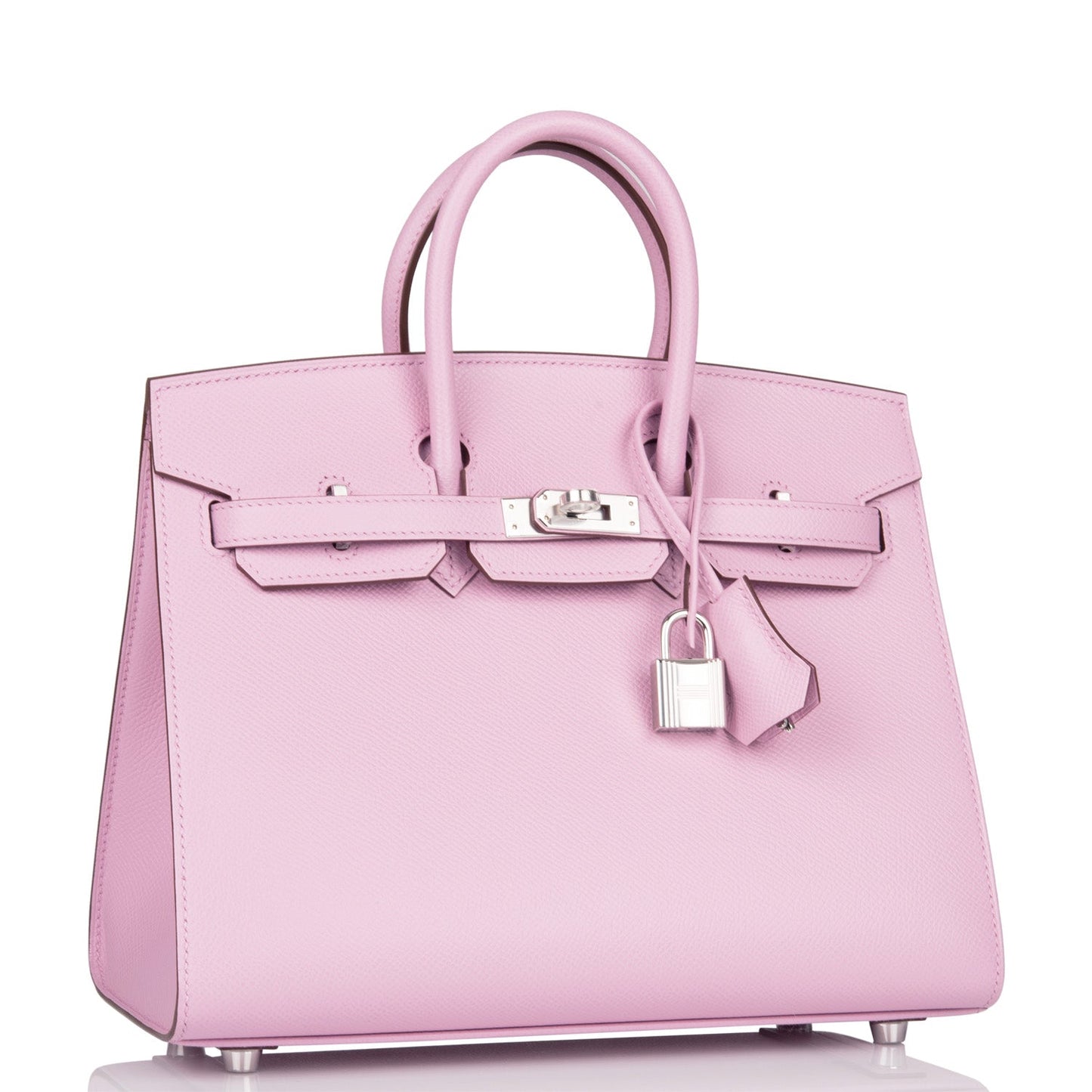 Hermes Birkin Sellier 25 Mauve Sylvestre Epsom Palladium Hardware