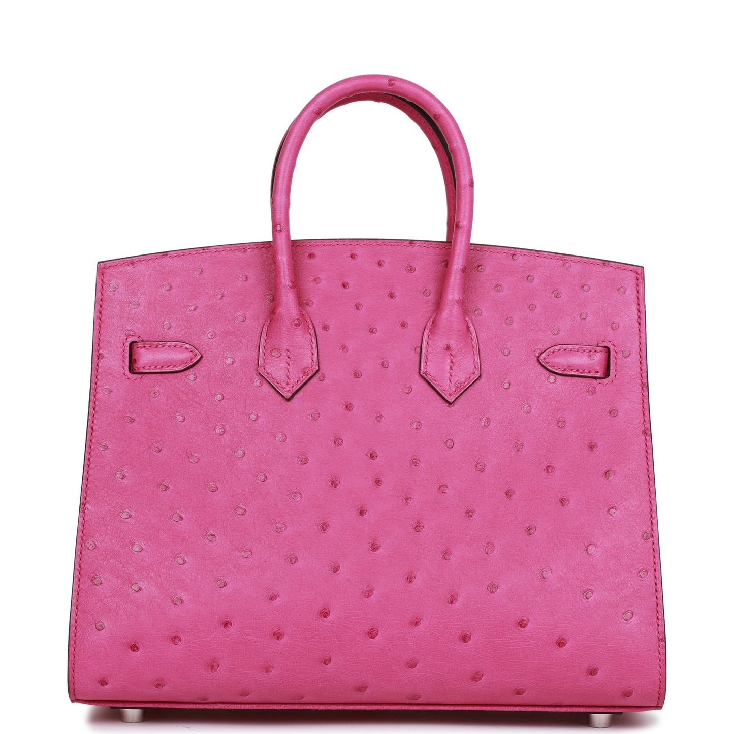 Hermes Birkin Sellier 25 Rose Pourpre Ostrich Palladium Hardware