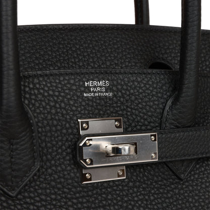 Hermes Birkin 30 Black Togo Palladium Hardware