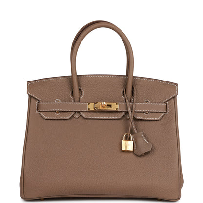 Hermes Birkin 30 Etoupe Togo Gold Hardware