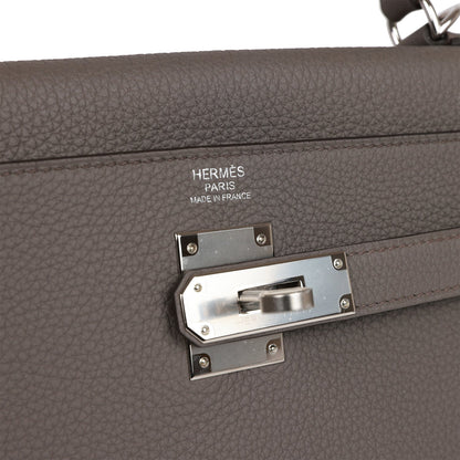 Hermes Kelly Retourne 32 Etain Togo Palladium Hardware