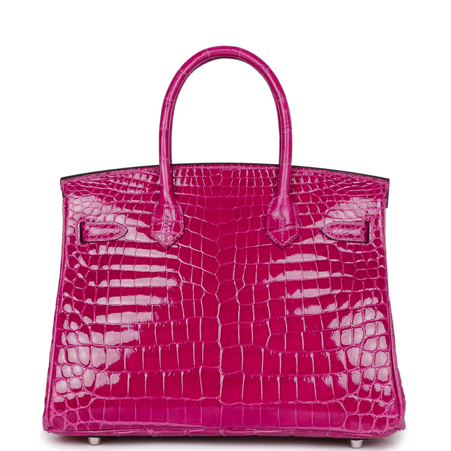 Hermes Birkin 30 Rose Pourpre Shiny Niloticus Crocodile Palladium Hardware