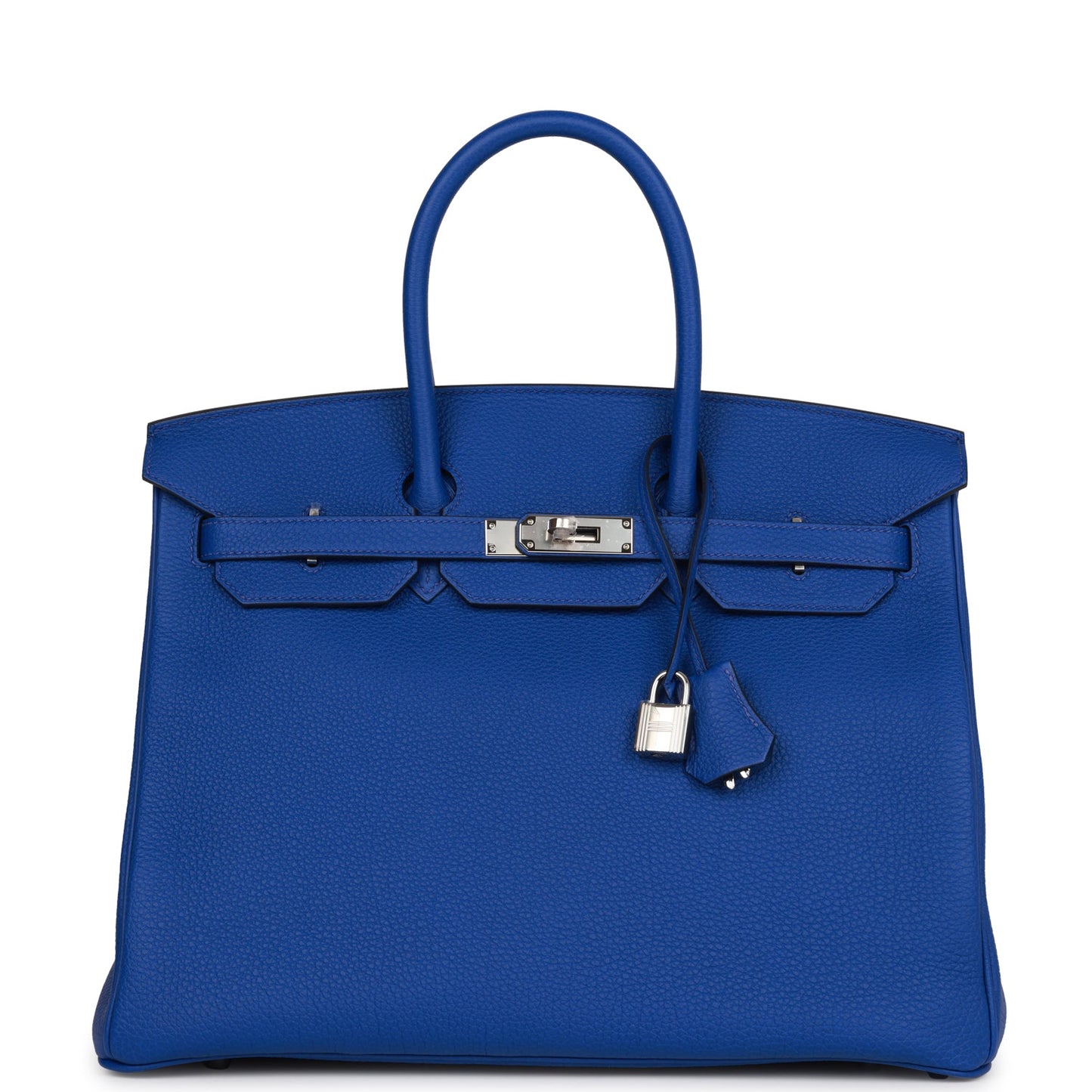 Hermes Birkin 35 Bleu Royal Togo Palladium Hardware