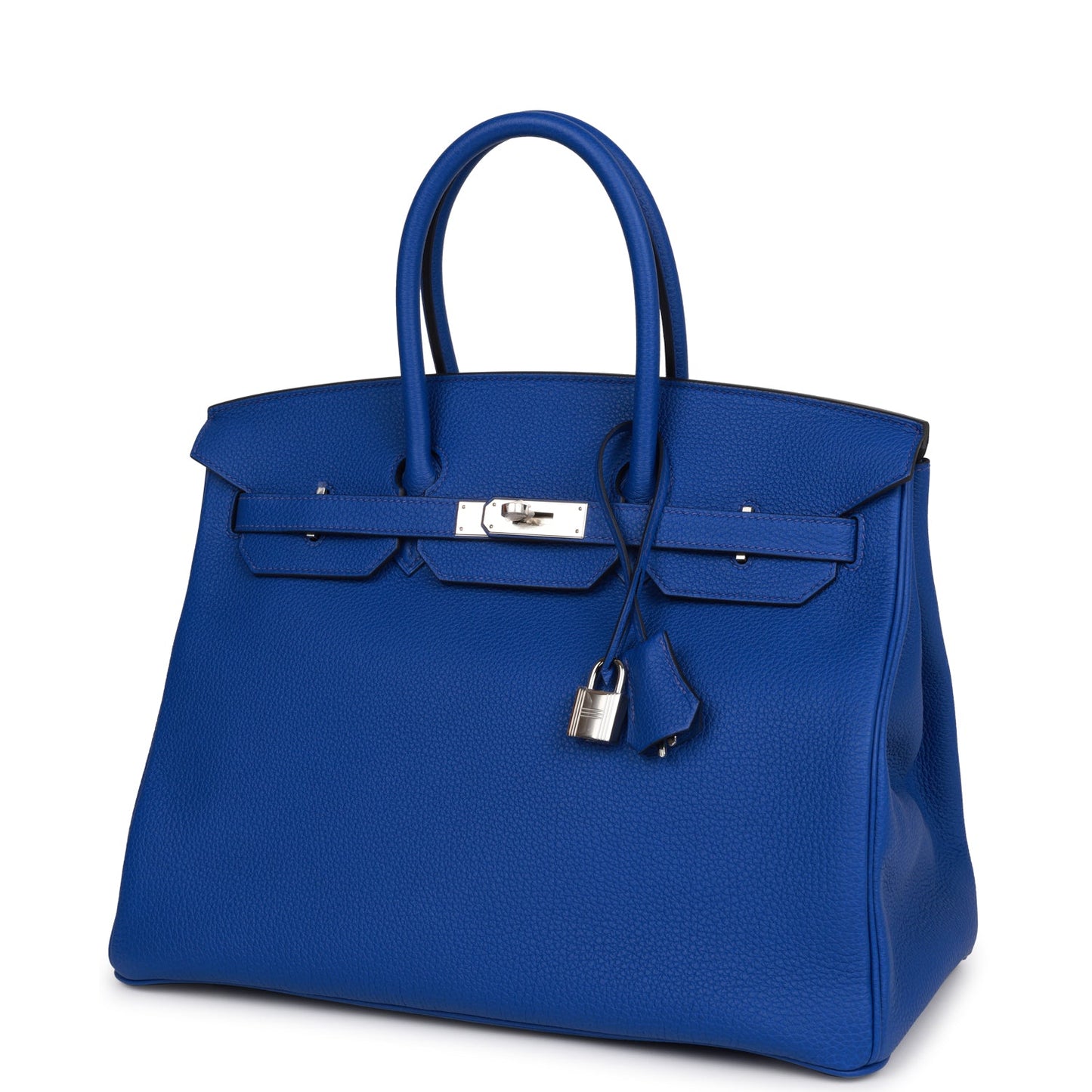 Hermes Birkin 35 Bleu Royal Togo Palladium Hardware