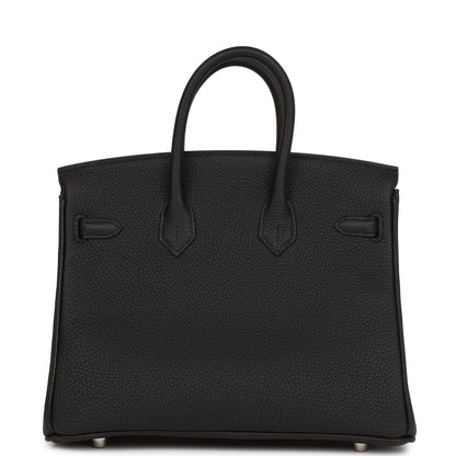 Hermes Birkin 25 Black Togo Palladium Hardware