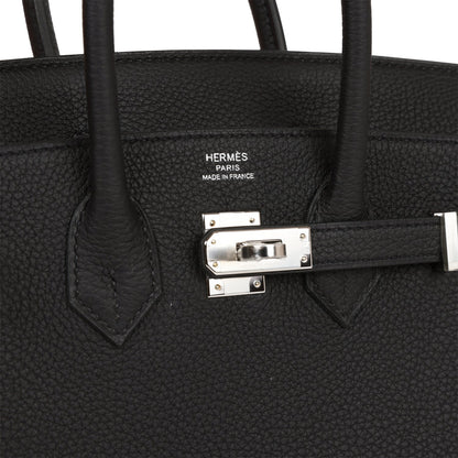 Hermes Birkin 25 Black Togo Palladium Hardware