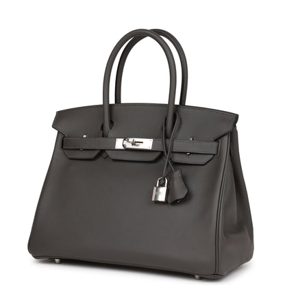 Hermes Birkin 30 Graphite Jonathan Palladium Hardware