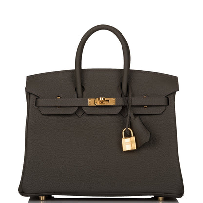 Hermes Birkin 25 Vert de Gris Togo Gold Hardware