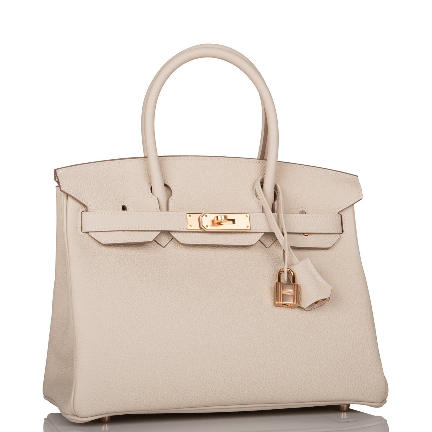 Hermes Birkin 30 Craie Togo Rose Gold Hardware