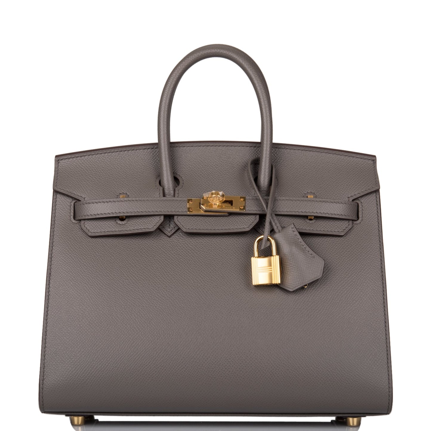 Hermes Birkin Sellier 25 Etain Epsom Gold Hardware