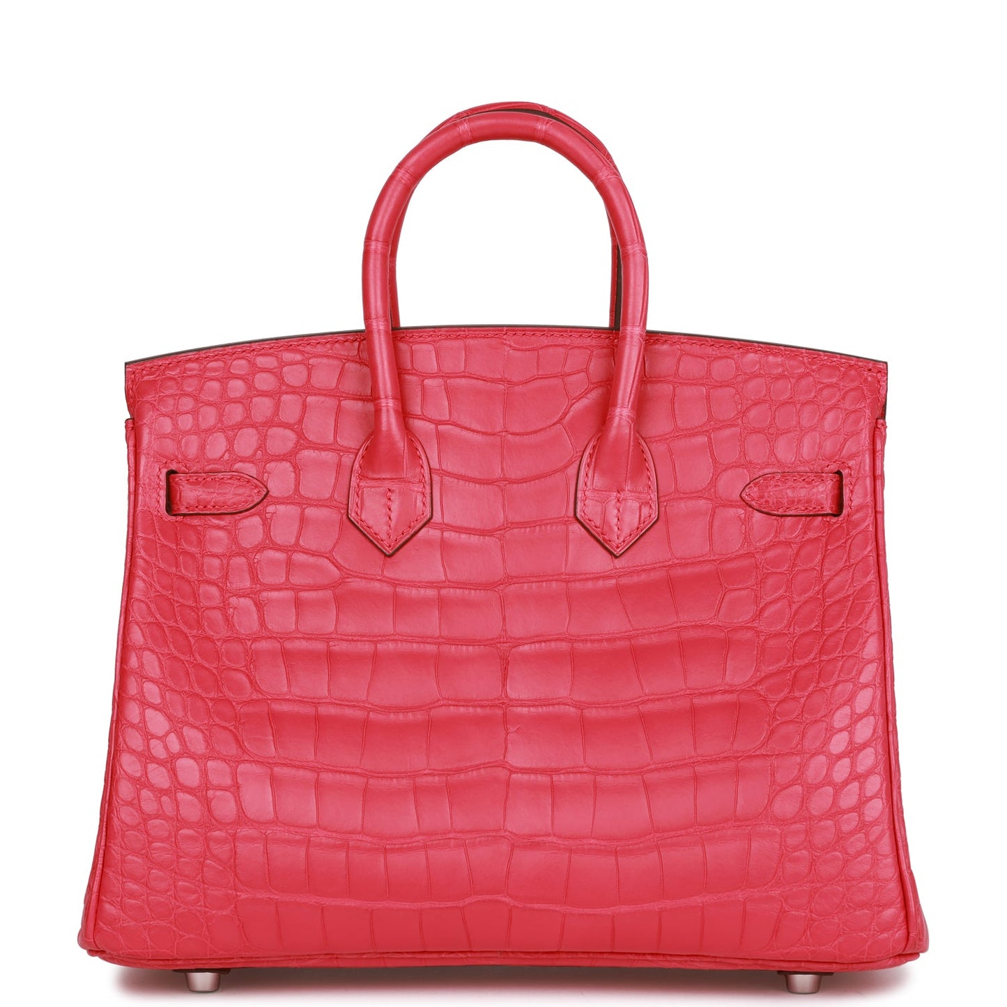 Hermes Birkin 25 Rose Extreme Matte Alligator Palladium Hardware