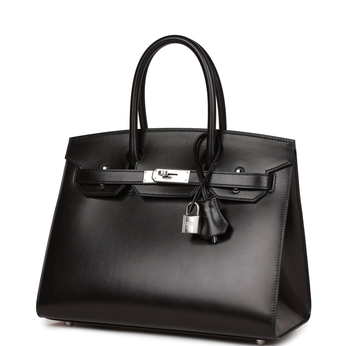 Hermes Birkin Sellier 30 Black Box Palladium Hardware