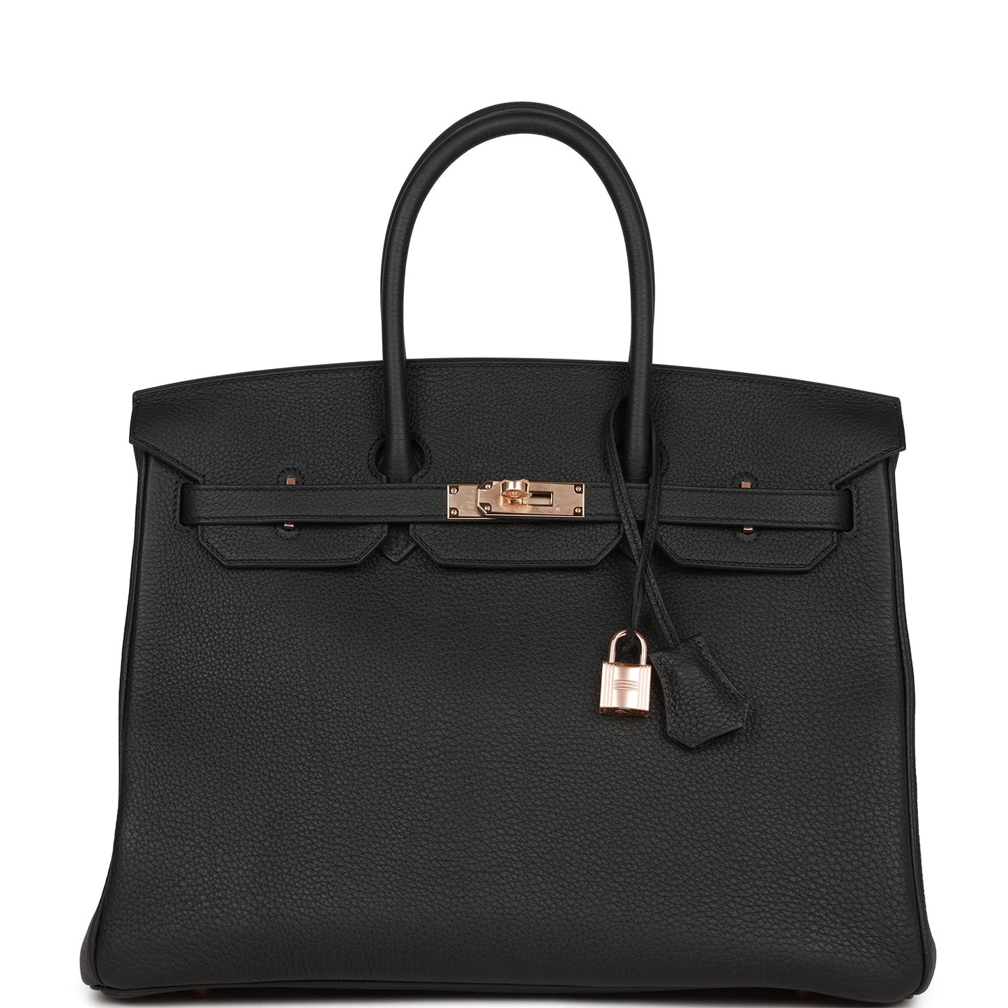 Hermes Birkin 35 Black Togo Rose Gold Hardware