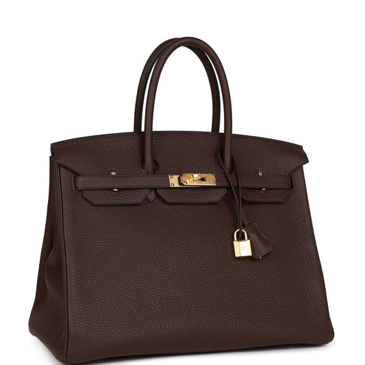 Hermes Birkin 35 Rouge Sellier Clemence Gold Hardware