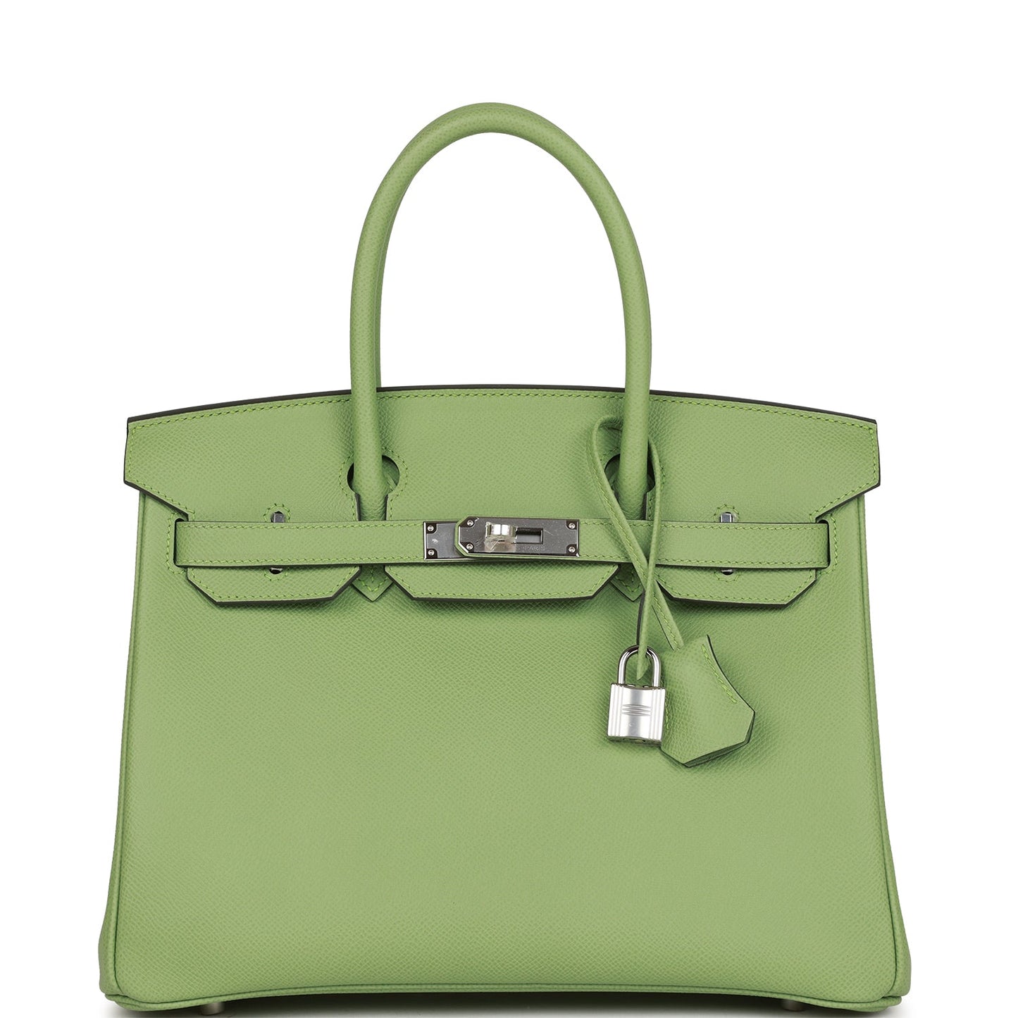 Hermes Birkin 30 Vert Criquet Epsom Palladium Hardware