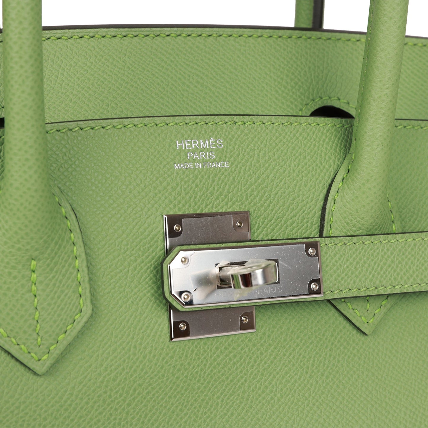 Hermes Birkin 30 Vert Criquet Epsom Palladium Hardware