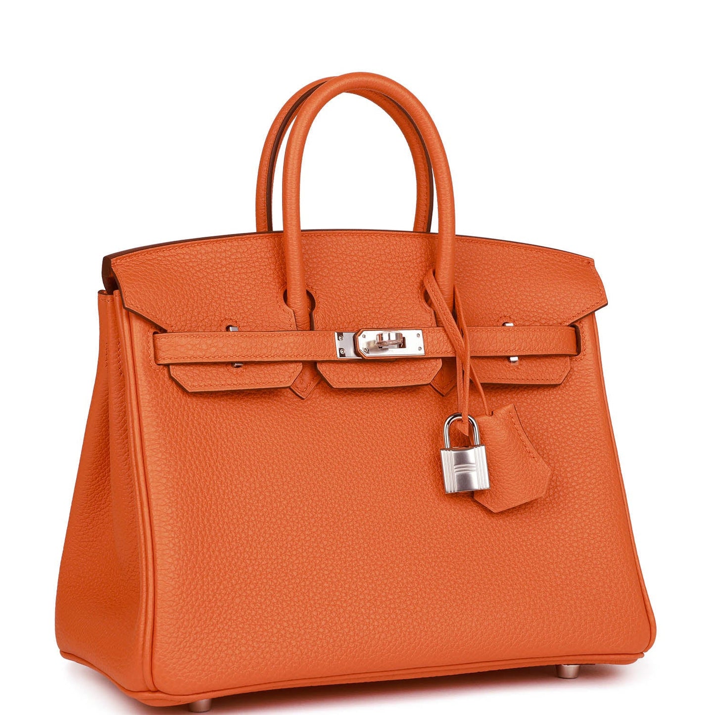 Hermes Birkin 25 Orange Togo Palladium Hardware