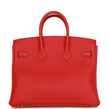 Hermes Birkin 25 Rouge de Coeur Togo Gold Hardware