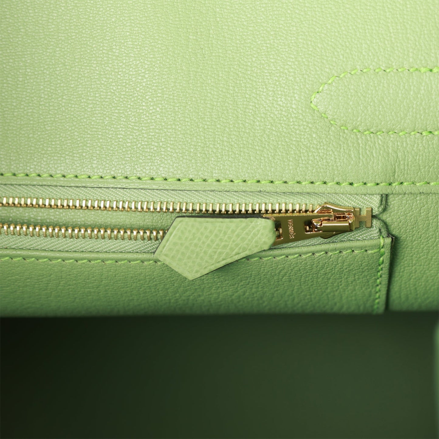 Hermes Birkin 30 Vert Criquet Epsom Gold Hardware