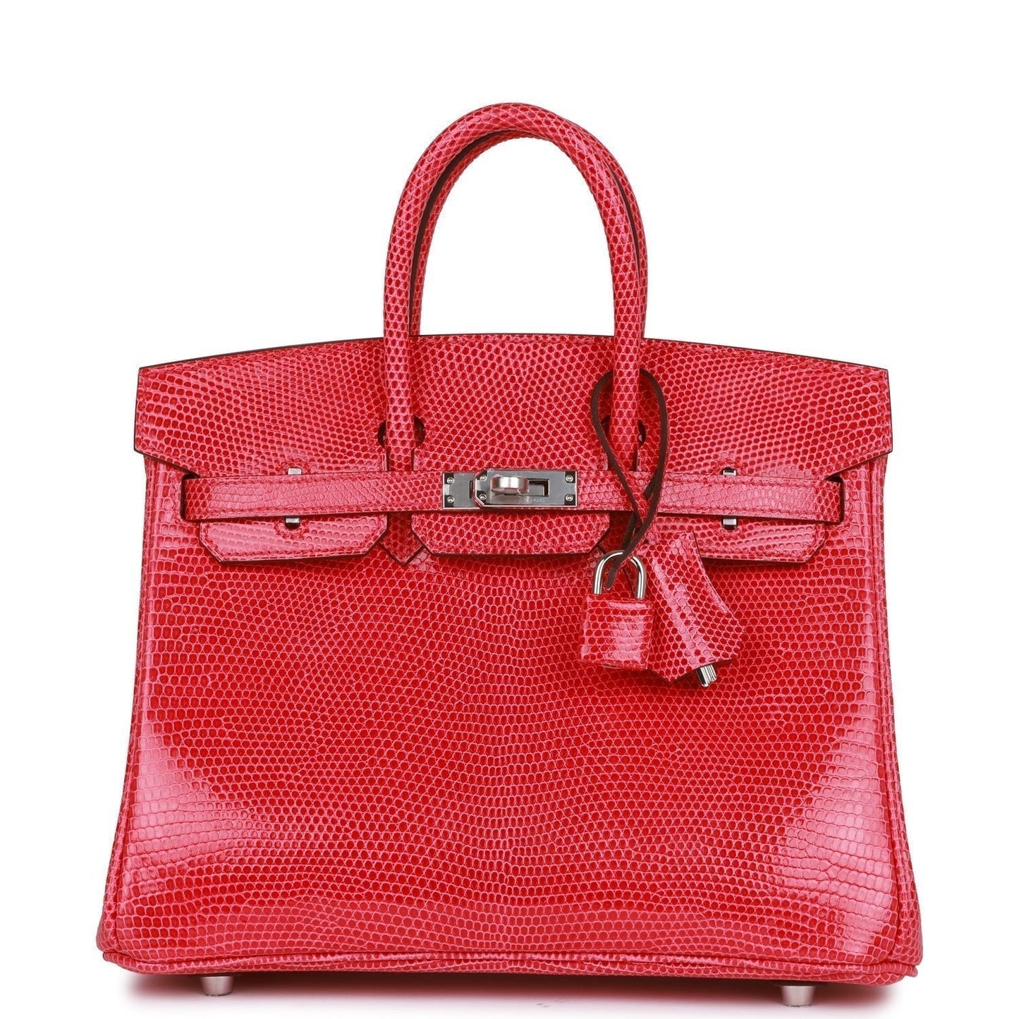 Hermes Birkin 25 Rose Extreme Lizard Palladium Hardware