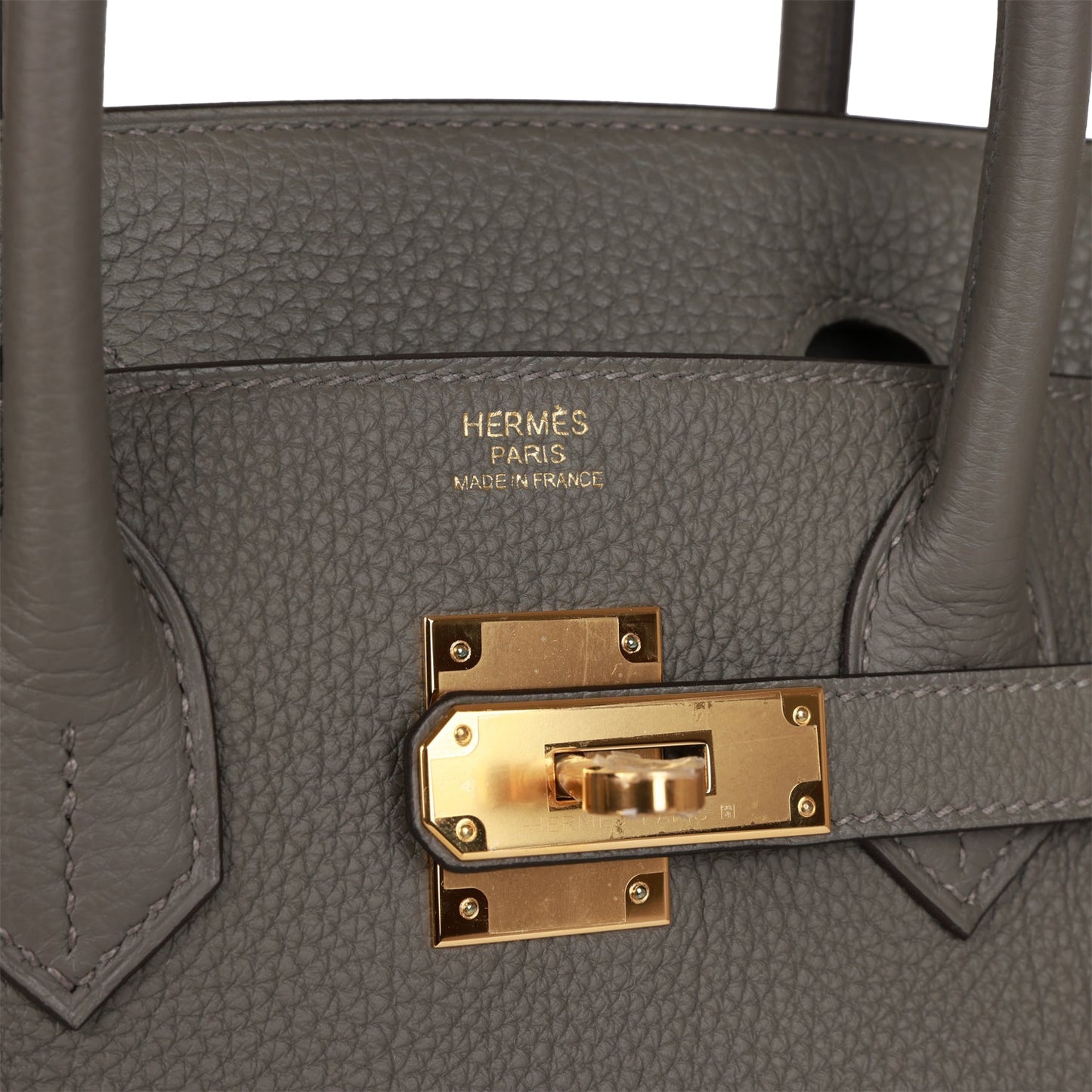 Hermes Birkin 30 Gris Meyer Togo Gold Hardware