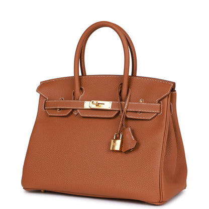 Hermes Birkin 30 Gold Togo Gold Hardware