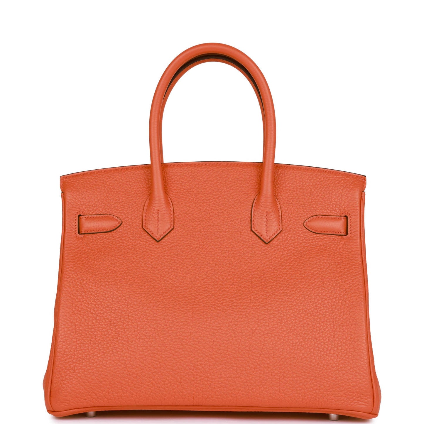 Hermes Birkin 30 Orange Poppy Clemence Palladium Hardware