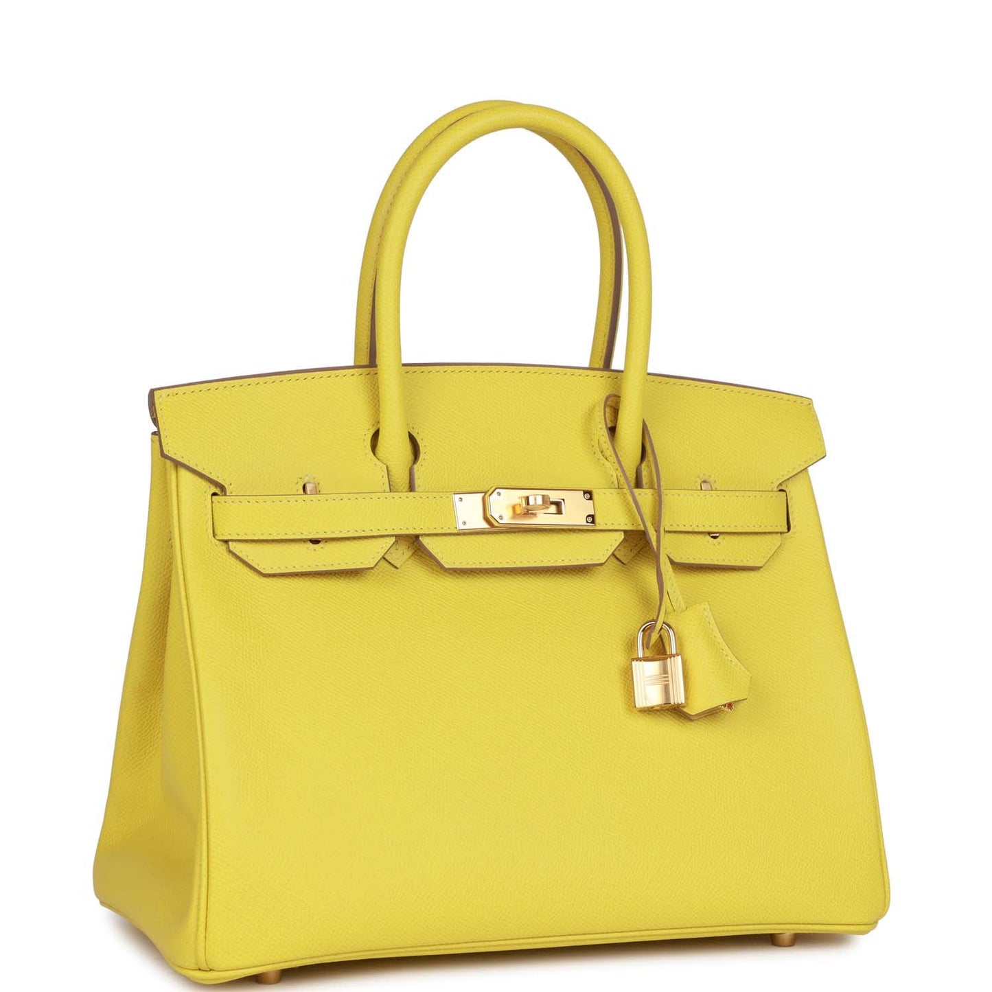 Hermes Birkin 30 Lime Epsom Gold Hardware