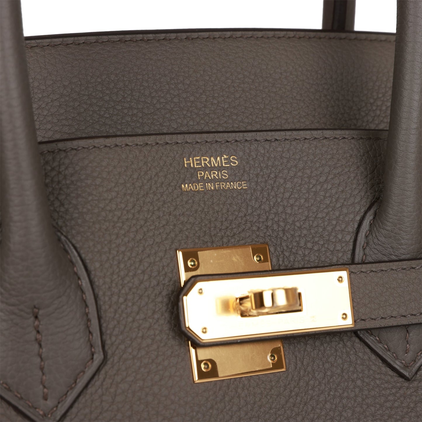 Hermes Birkin 35 Gris Etain Togo Gold Hardware