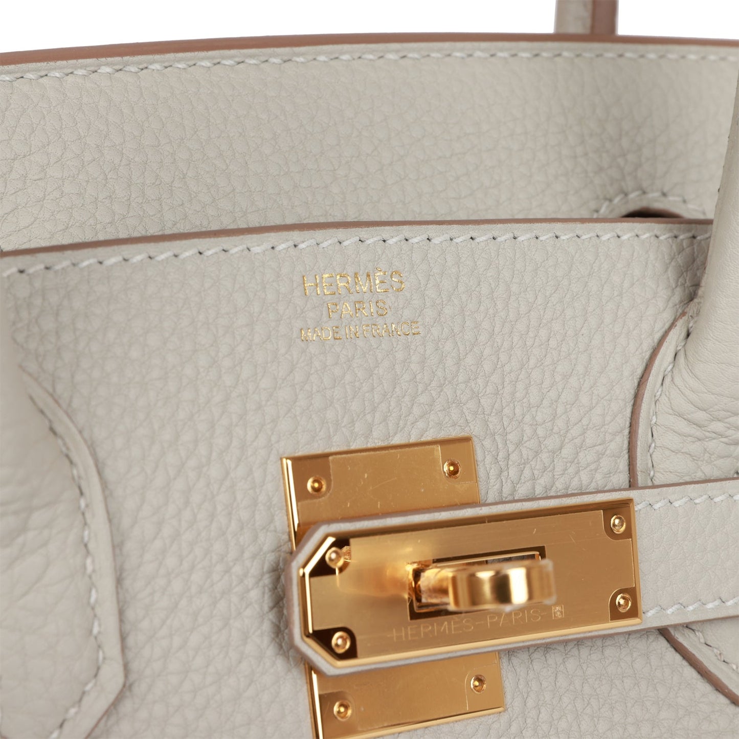 Hermes Birkin 30 Gris Perle Togo Gold Hardware