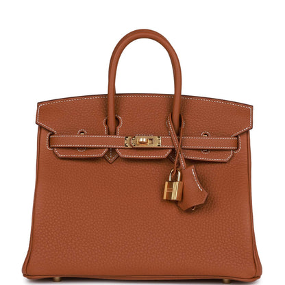 Hermes Birkin 25 Gold Togo Gold Hardware