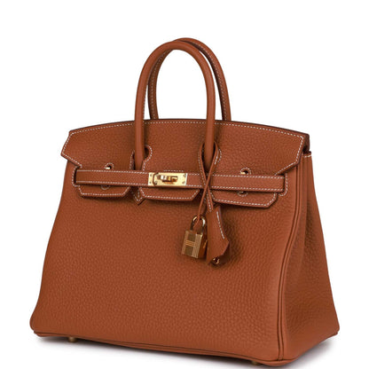 Hermes Birkin 25 Gold Togo Gold Hardware