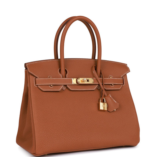 Hermes Birkin 30 Gold Togo Gold Hardware