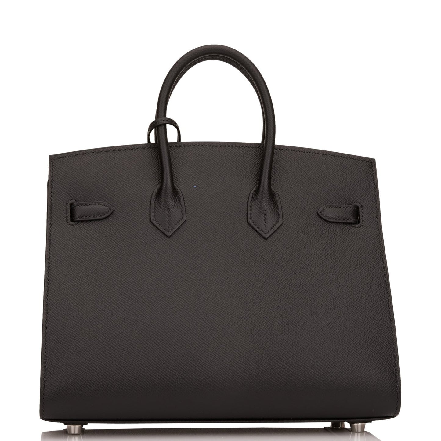 Hermes Birkin Sellier 25 Black Epsom Palladium Hardware