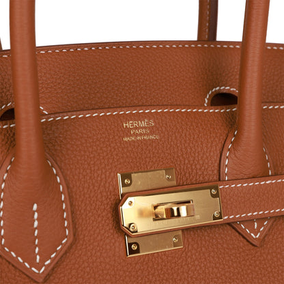 Hermes Birkin 30 Gold Togo Gold Hardware