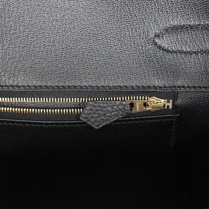 Hermes Birkin 35 Black Togo Gold Hardware