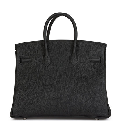 Hermes Birkin 25 Black Togo Palladium Hardware