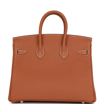 Hermes Birkin 25 Gold Togo Palladium Hardware