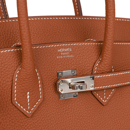 Hermes Birkin 25 Gold Togo Palladium Hardware